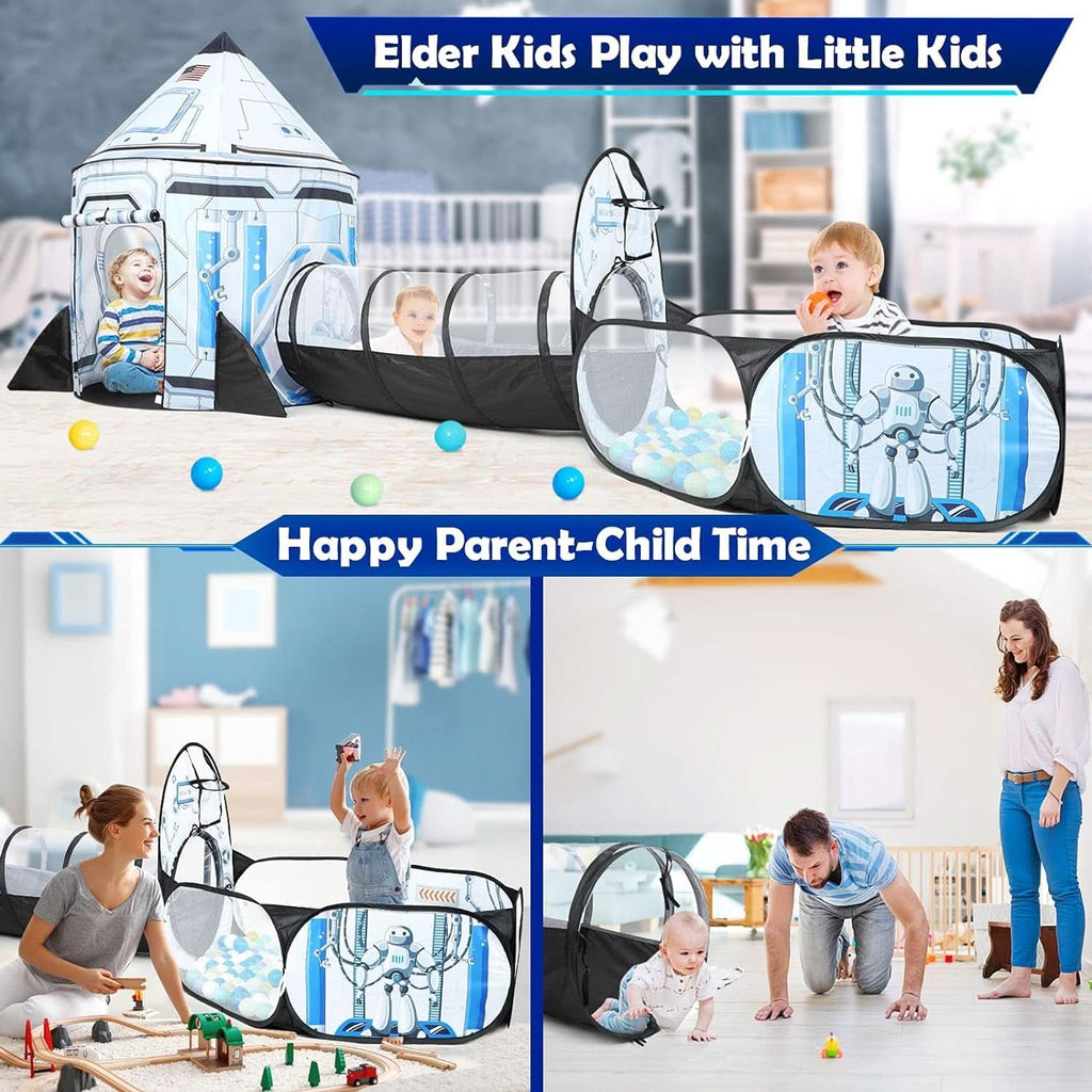 Rock etship Kids Play Tent Ball Pit Multi functional-4