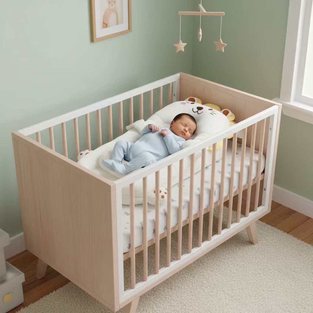 MEACAOFG smart baby lounger with adjustable anti-reflux incline and gentle patting function, designed for comfortable infant support.