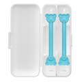 Two oogiebear nose and ear cleaning pickers in blue, designed for gentle nasal and ear hygiene.