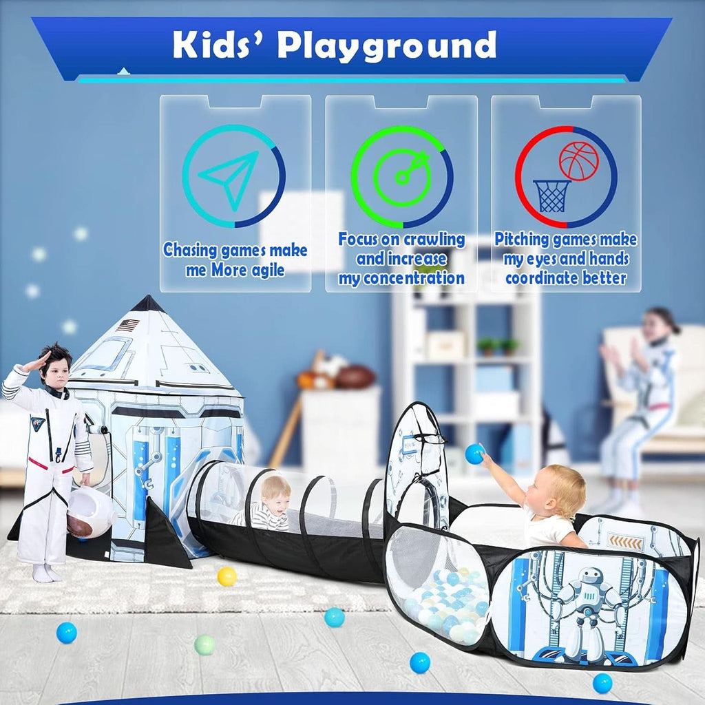 Rock etship Kids Play Tent Ball Pit Multi functional-3