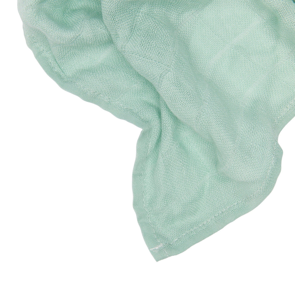 Muslin Squares Green / White-3