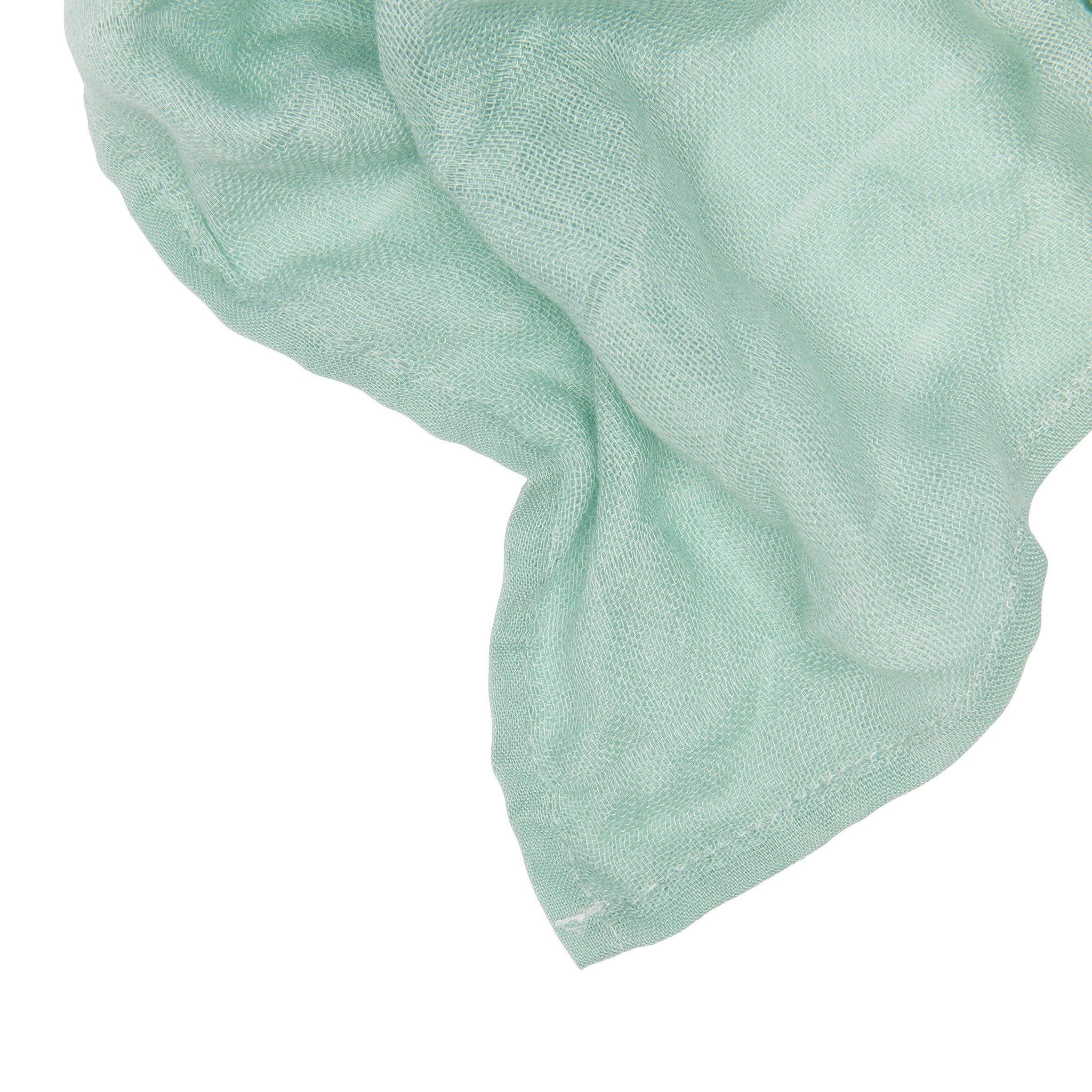 Muslin Squares Green / White-3