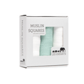 Muslin Squares Green / White-0