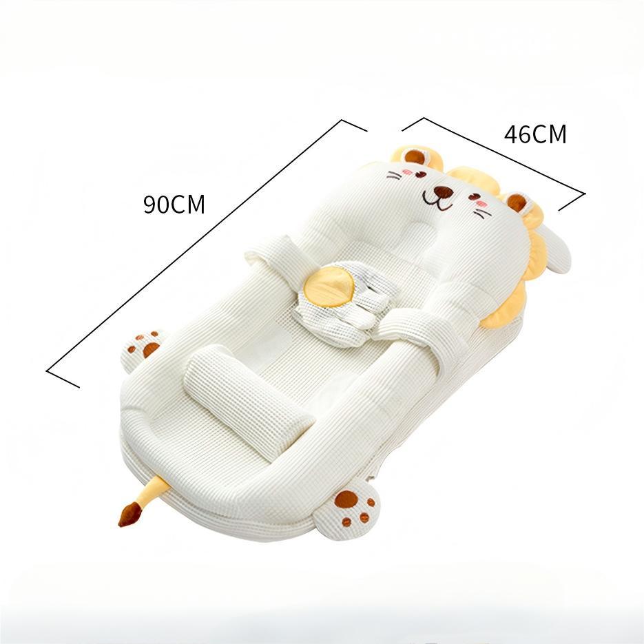 MEACAOFG smart baby lounger with adjustable anti-reflux incline and gentle patting function, soft padded baby sleeping support
