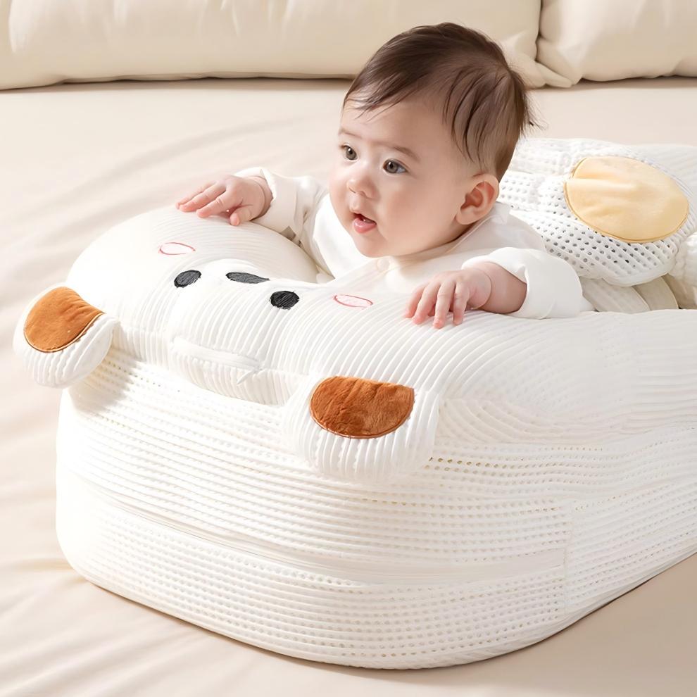 MEACAOFG smart baby lounger with adjustable anti-reflux incline and gentle patting function, designed for infant comfort and safety.