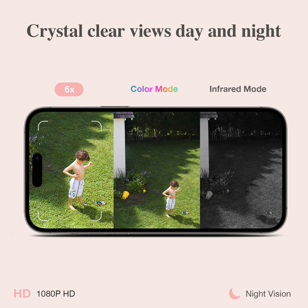 Sense-U AI Battery Cam showing a compact outdoor security camera with a sleek black design and motion detection features.