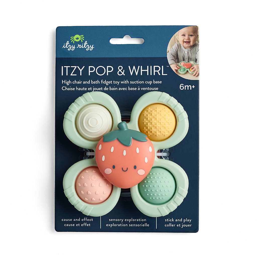 Itzy Pop & Whirl Strawberry toy by Olita Gifts & Goods, featuring colorful pop and whirl design with bright strawberry colors.